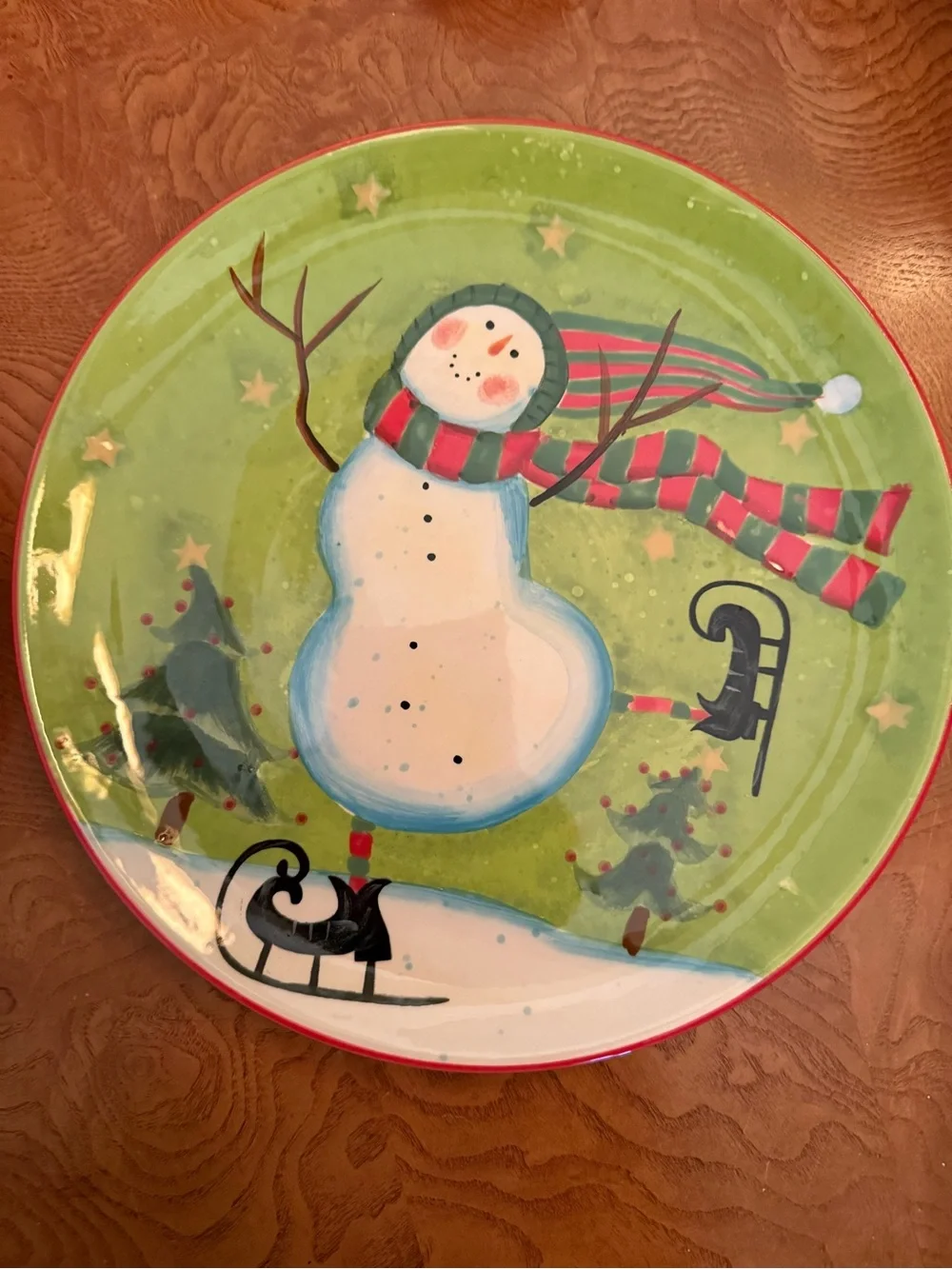 Susan Winget Snowman‎ Dessert Plate 8